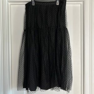 H&M Black Polka Dot Skirt